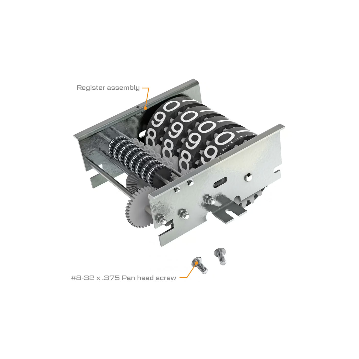 QM40 Fuel Meter Counter Register Assembly