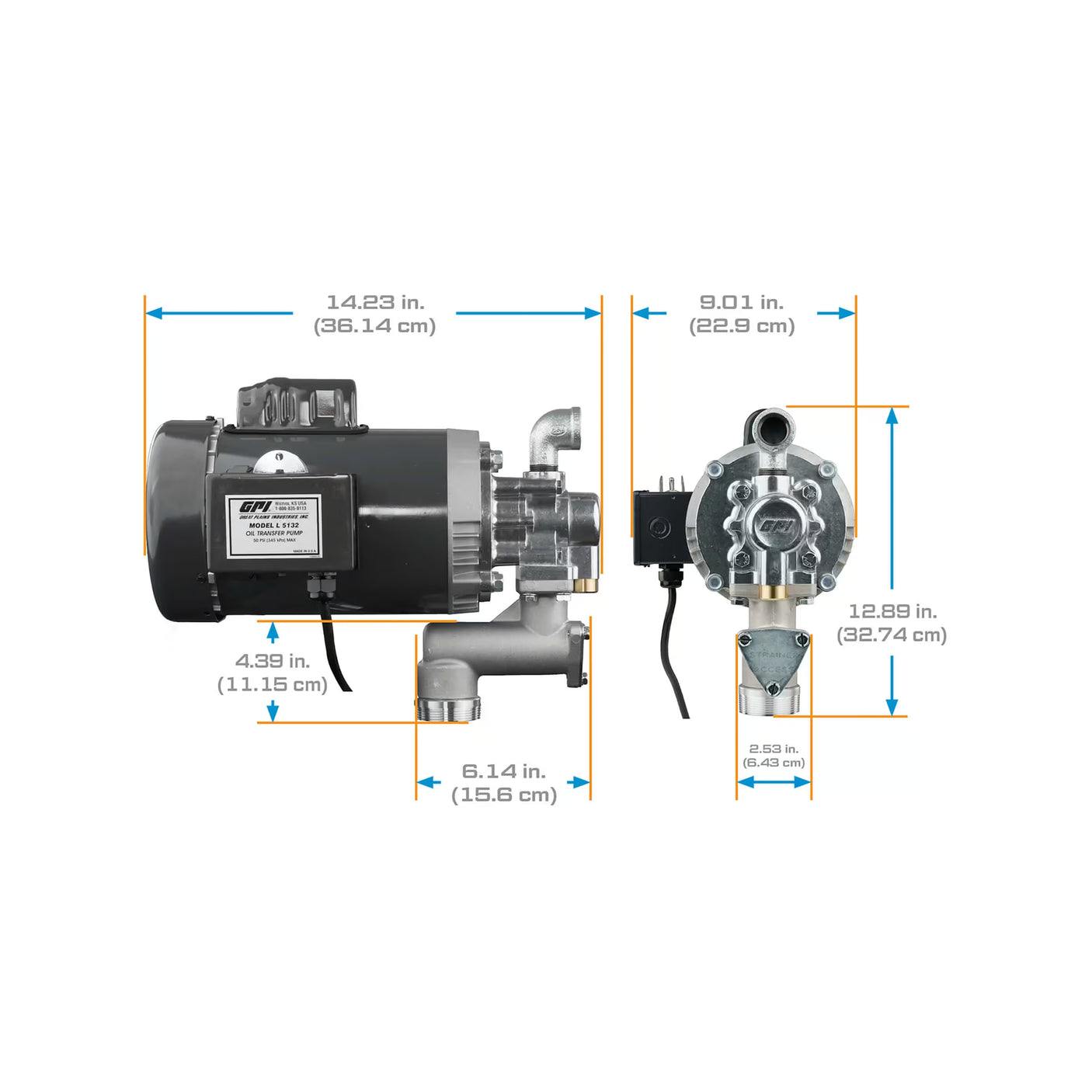 8 GPM 115/230V Oil Transfer Pump