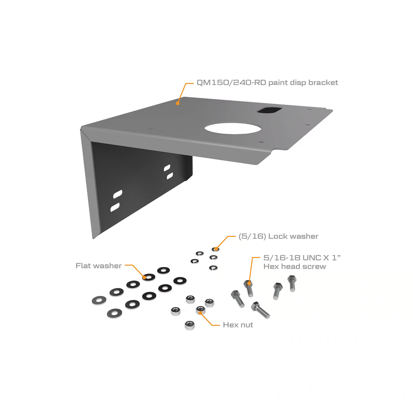 Mounting Shelf for QM40-RD Remote Dispenser