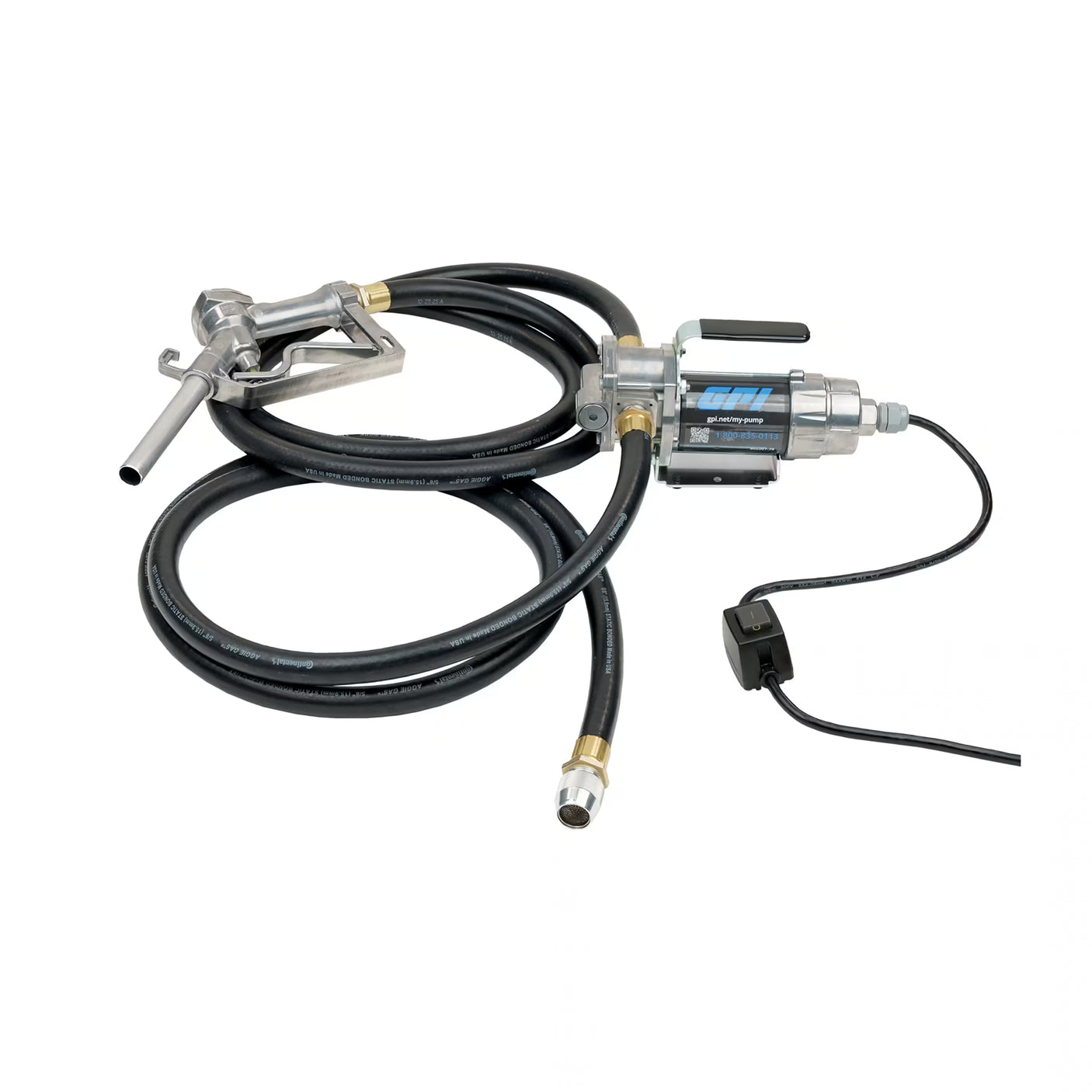 8 GPM 12V DC Portable Fuel Transfer Pump with Manual Unleaded Nozzle