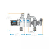 20 GPM 12V DC Fuel Transfer Pump with Auto Diesel Nozzle, Filter