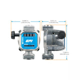 5-30 GPM 2% Mechanical Fuel Meter 1 Inch NPT