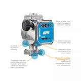 5-30 GPM 2% Mechanical Fuel Meter 1 Inch BSPP