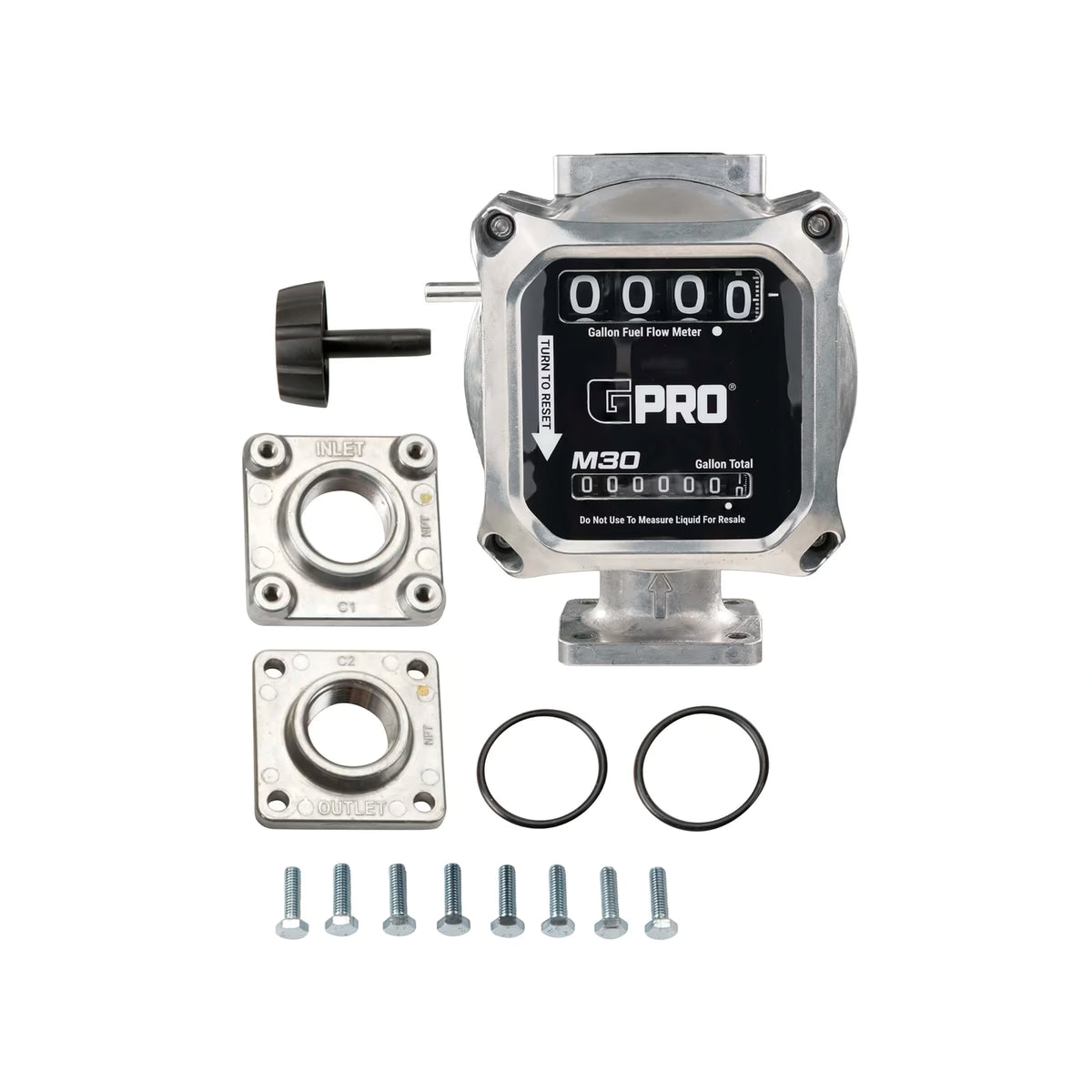 5-30 GPM 2% GPRO Mechanical Fuel Meter 1 Inch NPT