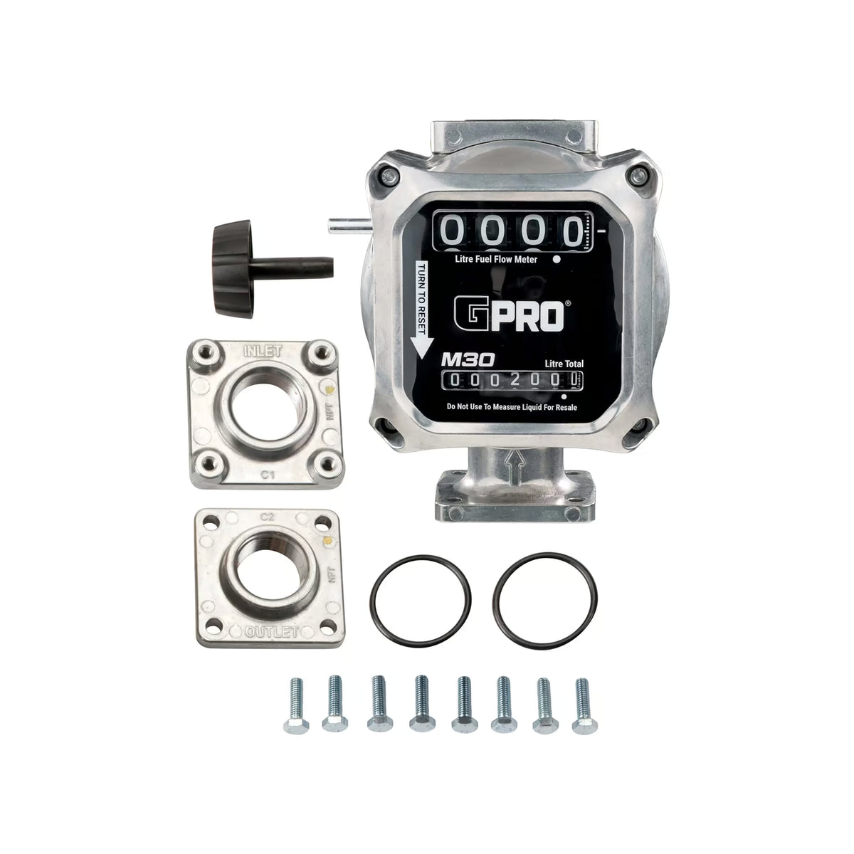19-114 L/min 2% GPRO Mechanical Fuel Meter 1 Inch NPT