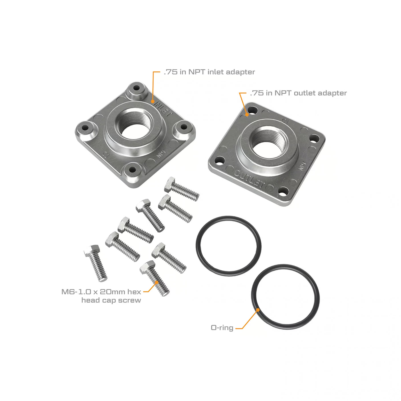 M30 Fuel Meter 3/4-Inch NPT Fittings Kit