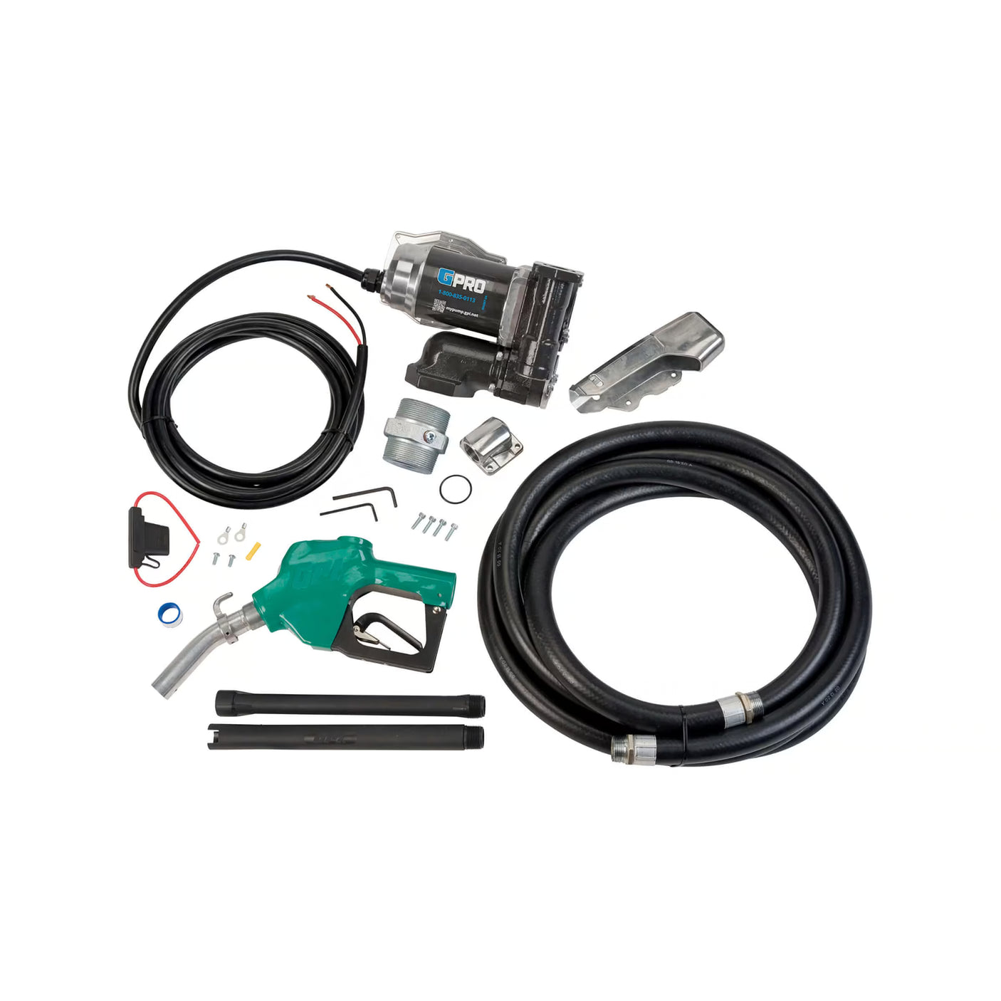 25 GPM 12V  DC Fuel Transfer Pump for -40° F to 125° F with Auto Diesel Nozzle