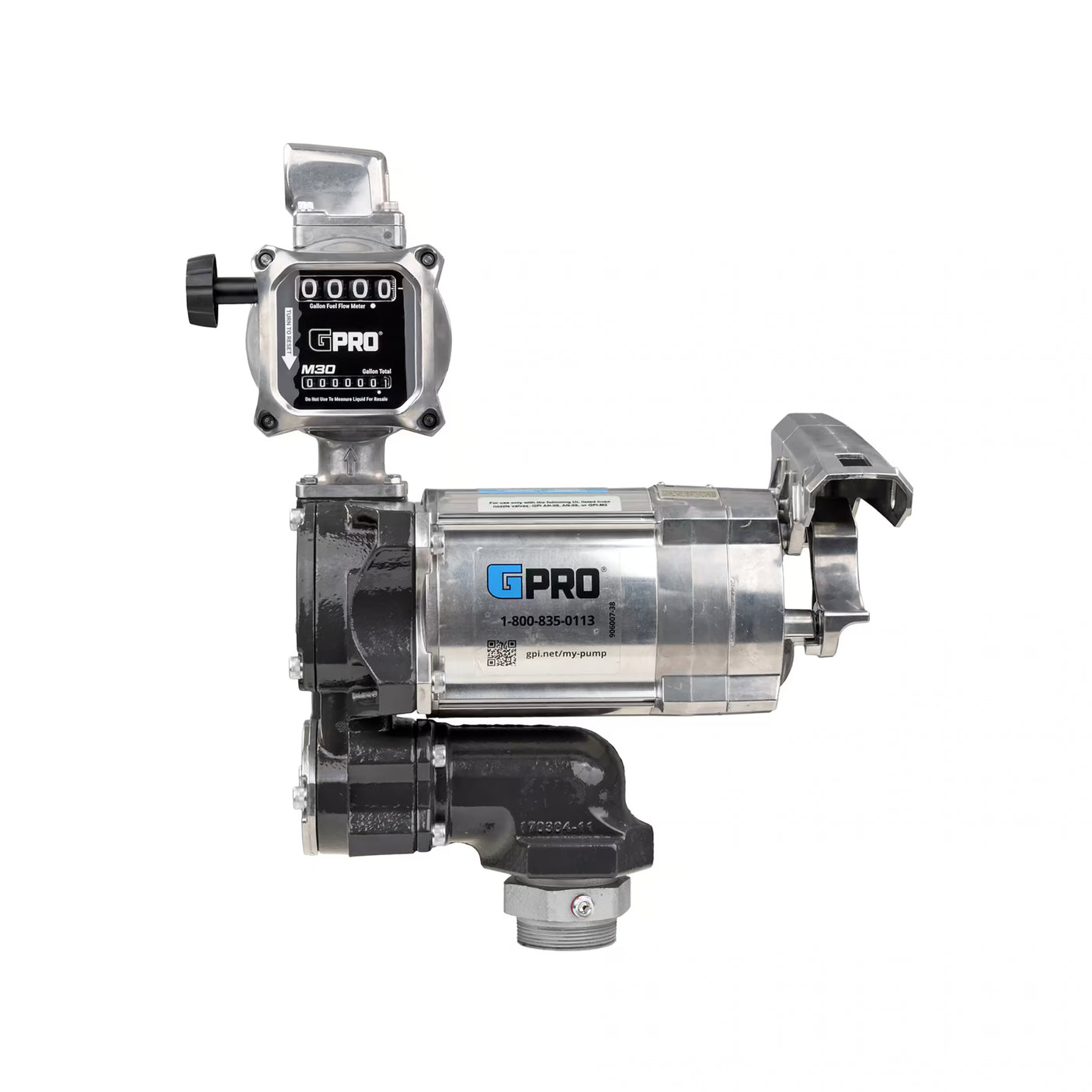 20 GPM 115V AC Fuel Transfer Pump with 5-30 GPM Meter, 1-inch Outlet
