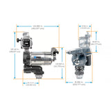 20 GPM 115V AC Fuel Transfer Pump with 19-114 L/min Meter, 1-inch Outlet