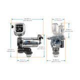 20 GPM 115V AC Fuel Transfer Pump with 2-40 GPM Meter, 1-inch Outlet