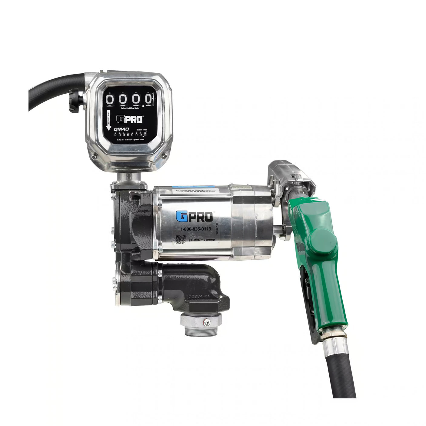 20 GPM 115V AC Fuel Transfer Pump with 2-40 GPM Meter, Auto Diesel Nozzle