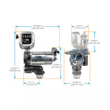 20 GPM 115V AC Fuel Transfer Pump with 2-40 GPM Meter, Auto Diesel Nozzle