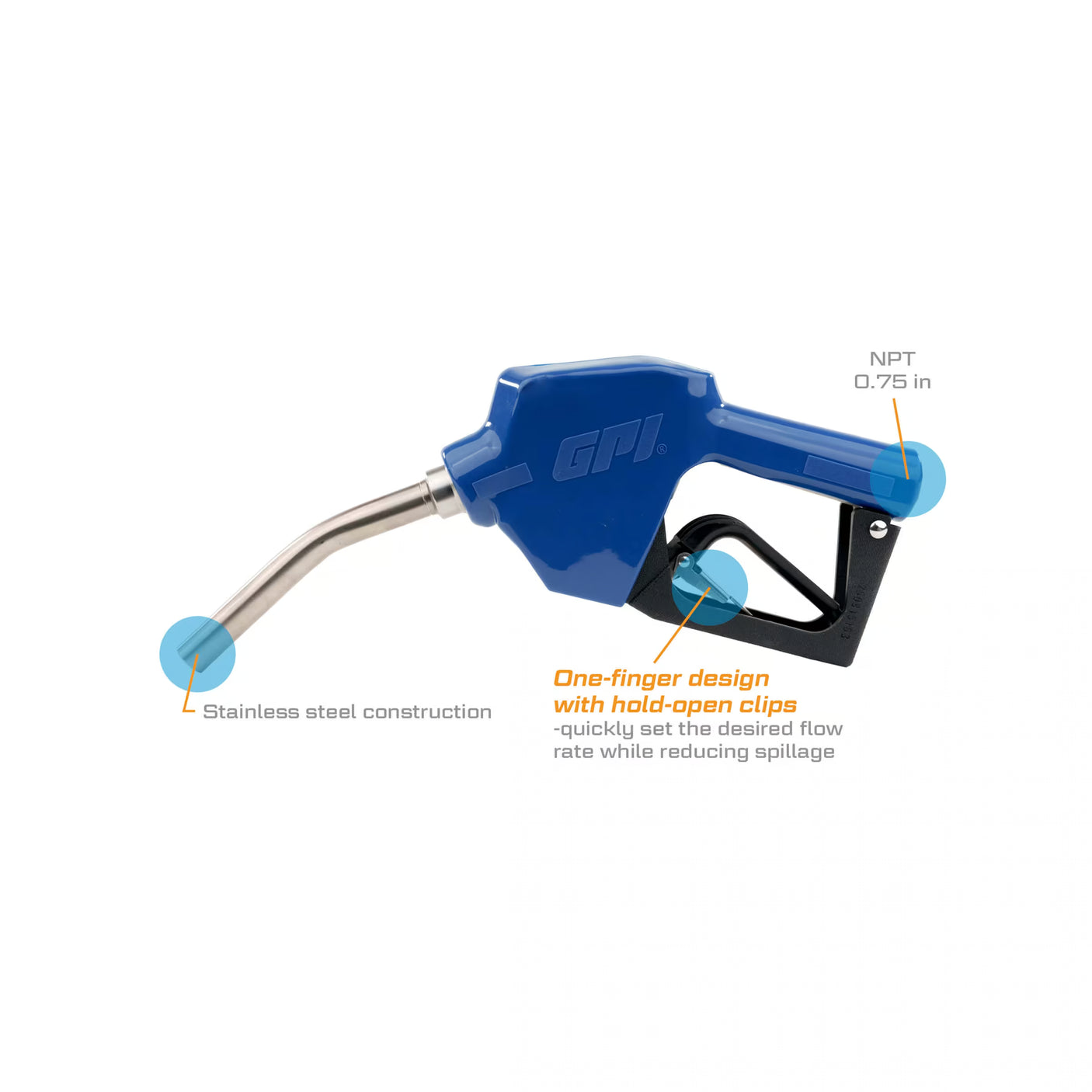 DEF Transfer Pumps 3/4-Inch NPT Automatic Shut-Off Nozzle