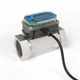 1-1/2" Turbine Stainless Steel NPT G2 Flow Meter with Digital Display, Transmitter