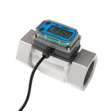 2" Turbine Stainless Steel NPT G2 Flow Meter with Digital Display, Transmitter