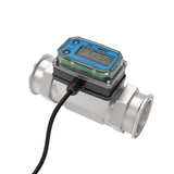 2" Turbine Stainless Steel Tri-Clamp G2 Flow Meter with Digital Display, Transmitter