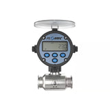 1-1/2" Stainless Steel 3A Sanitary G3A Flow Meter with RT14 Transmitter with Built-In Digital Display
