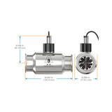 2" Stainless Steel 3A Sanitary Tri-Clamp G3A Blind Transmitter, 3-Wire Magnetic Pickup