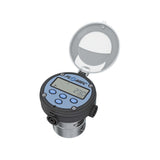 1" Oval Gear Aluminum NPT Flow Meter, RT14 Transmitter with Built-In Digital Display
