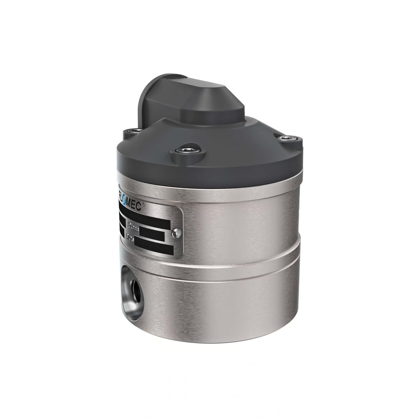 1/8" Oval Gear Stainless Steel NPT Blind Transmitter