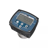 1/8" Oval Gear Stainless Steel NPT Flow Meter, RT40 Transmitter with Built-In Digital Display