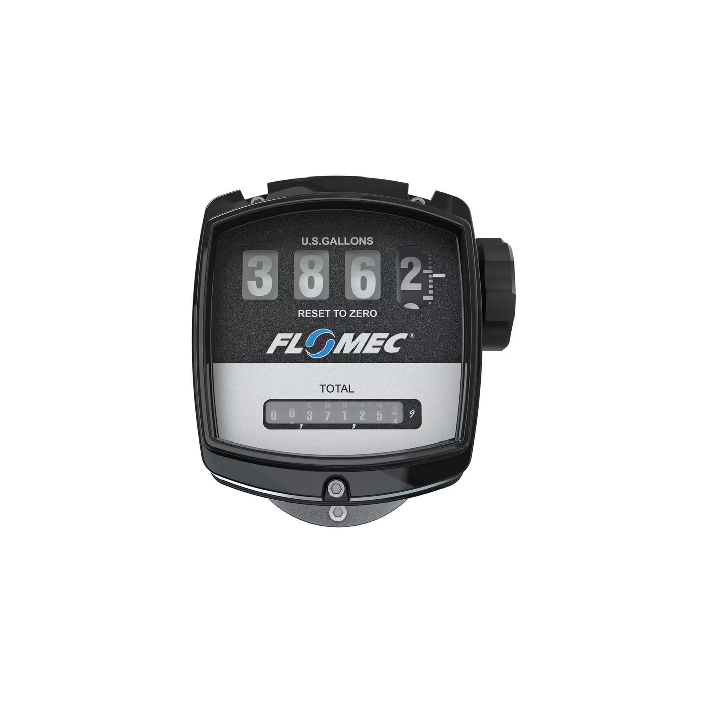 1/2" Oval Gear Aluminum NPT Flow Meter with Mechanical Display