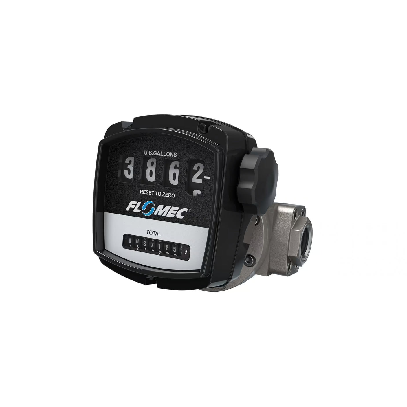 1" Oval Gear Stainless Steel Flow Meter NPT with Mechanical Display