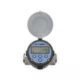 1" Oval Gear Stainless Steel NPT Flow Meter, RT14 Transmitter with Built-In Digital Display