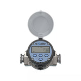 1" Oval Gear Stainless Steel Tri-Clamp Flow Meter, RT14 Transmitter with Built-In Digital Display
