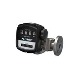 1" Oval Gear Stainless Steel #150 ANSI Flange Flow Meter with Mechanical Display