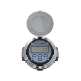1-1/2" Oval Gear Aluminum NPT Flow Meter, RT14 Transmitter with Built-In Digital Display