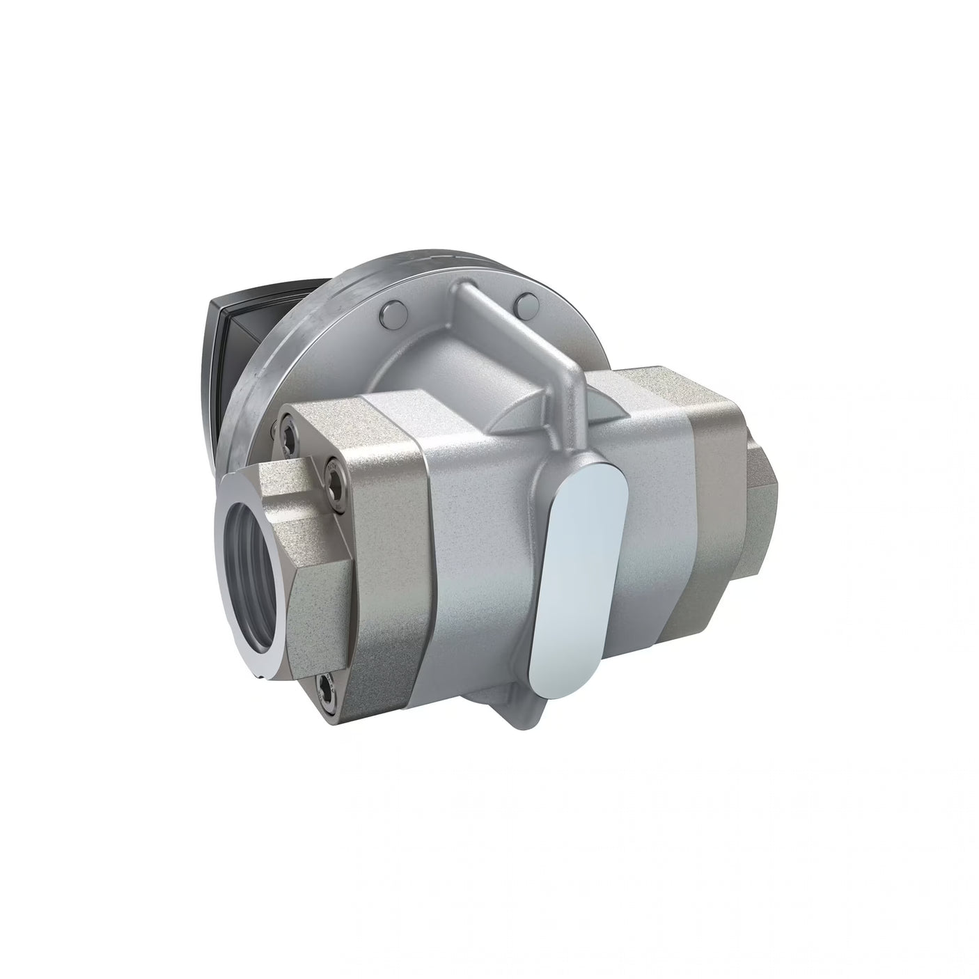 1-1/2" Oval Gear Aluminum NPT Flow Meter, RT40 Transmitter with Built-In Digital Display