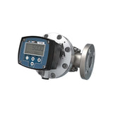 1-1/2" Oval Gear Aluminum #150 ANSI Flange Flow Meter, RT40 Transmitter with Built-In Digital Display