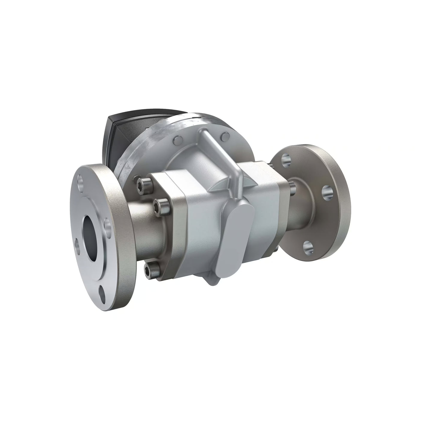 1-1/2" Oval Gear Aluminum #150 ANSI Flange Flow Meter, RT40 Transmitter with Built-In Digital Display