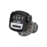 1-1/2" Oval Gear Stainless Steel NPT Flow Meter with Mechanical Display