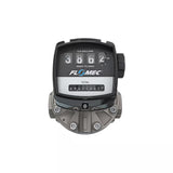 1-1/2" Oval Gear Stainless Steel NPT Flow Meter with Mechanical Display