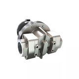 1-1/2" Oval Gear Stainless Steel NPT Flow Meter, RT14 Transmitter with Built-In Digital Display
