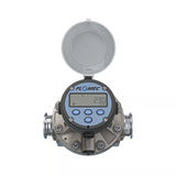 1-1/2" Oval Gear Stainless Steel Tri-Clamp Flow Meter, RT14 Transmitter with Built-In Digital Display