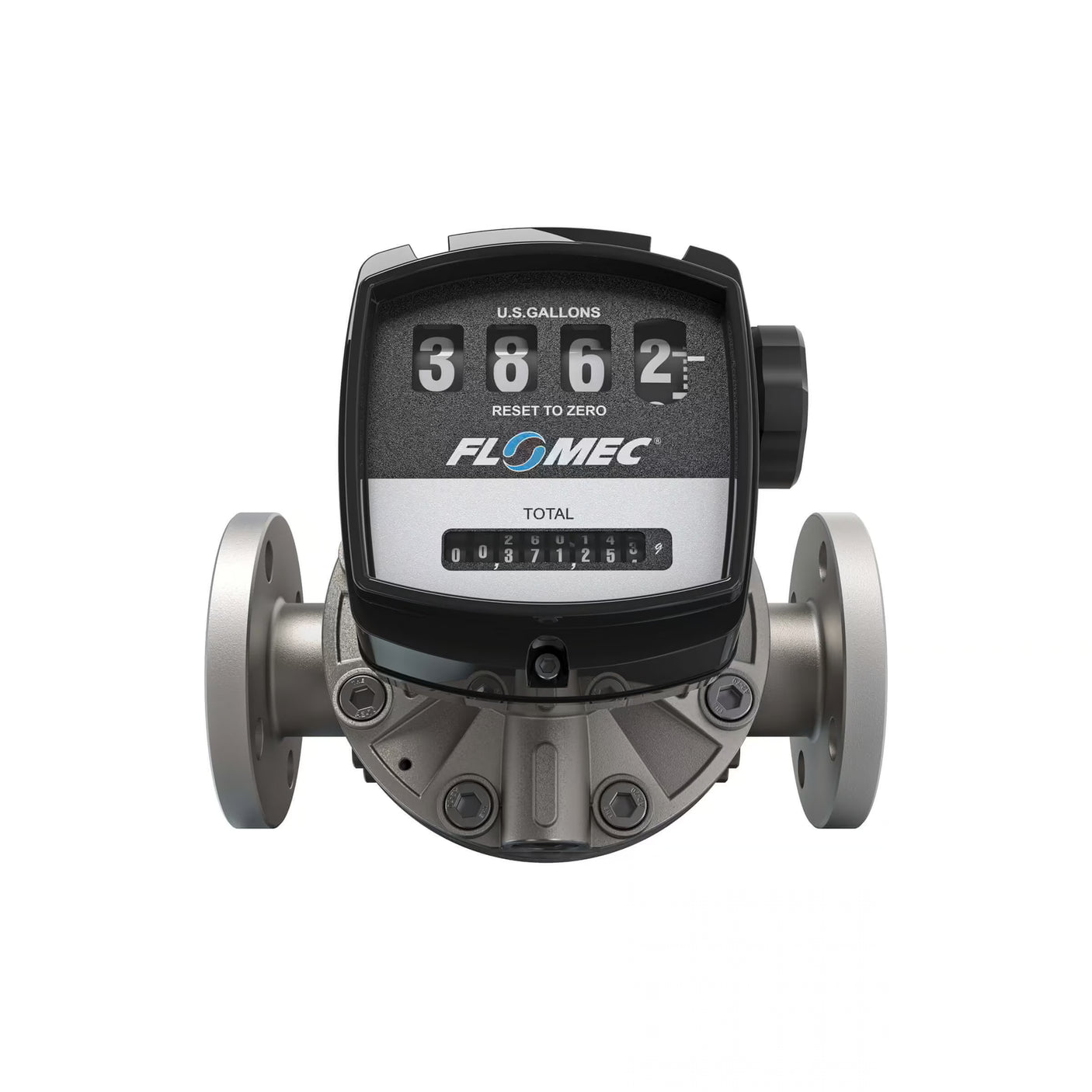 1-1/2" Oval Gear Stainless Steel #150 ANSI Flange Flow Meter with Mechanical Display