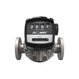 1-1/2" Oval Gear Stainless Steel #150 ANSI Flange Flow Meter with Mechanical Display