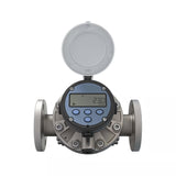 1-1/2" Oval Gear Stainless Steel #150 ANSI Flange Flow Meter, RT14 Transmitter with Built-In Digital Display