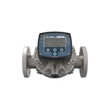 1-1/2" Oval Gear Stainless Steel #150 ANSI Flange Flow Meter, RT40 Transmitter with Built-In Digital Display