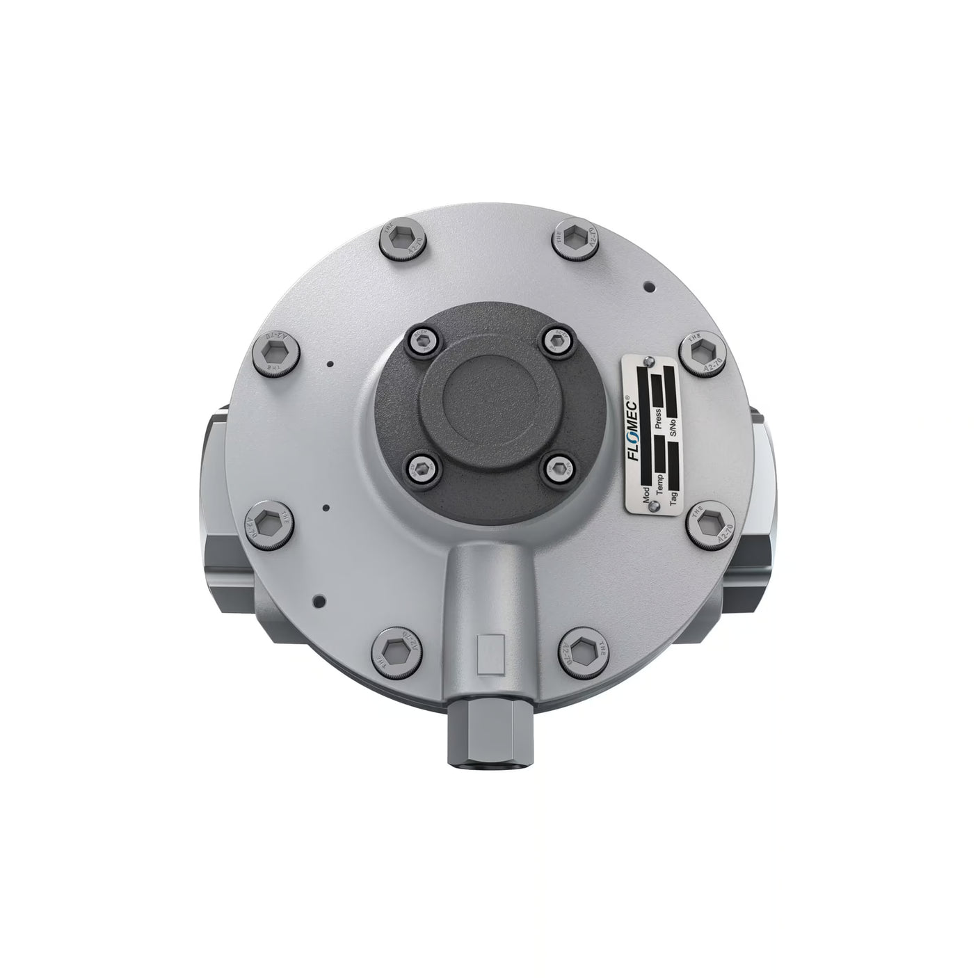 2" Oval Gear Aluminum NPT Blind Transmitter