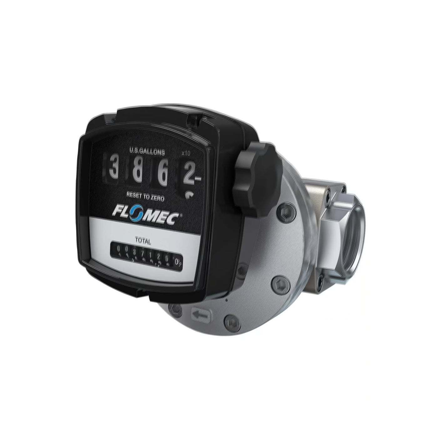 2" Oval Gear Aluminum NPT Flow Meter with Mechanical Display
