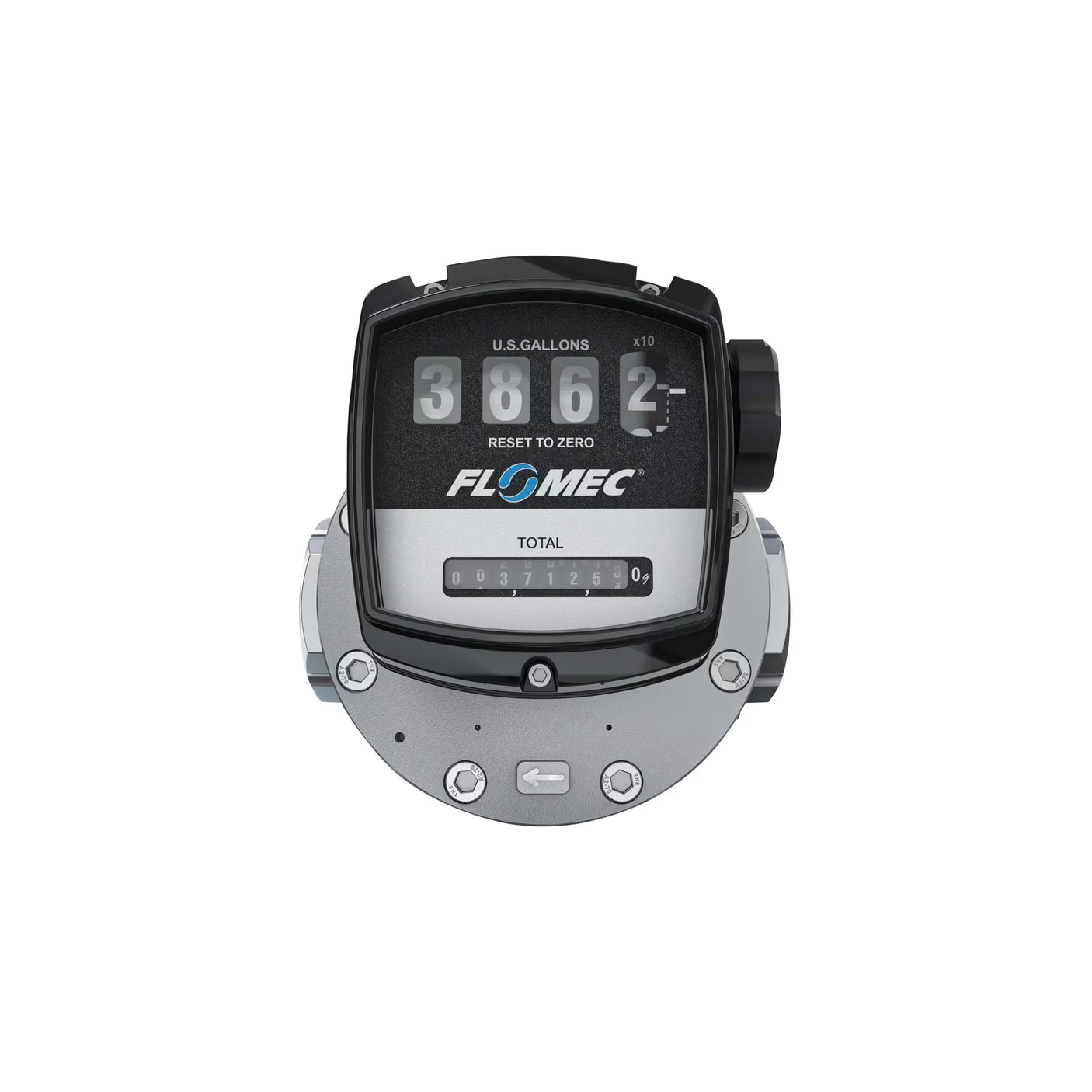 2" Oval Gear Aluminum NPT Flow Meter with Mechanical Display