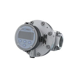 2" Oval Gear Aluminum NPT Flow Meter, RT14 Transmitter with Built-In Digital Display