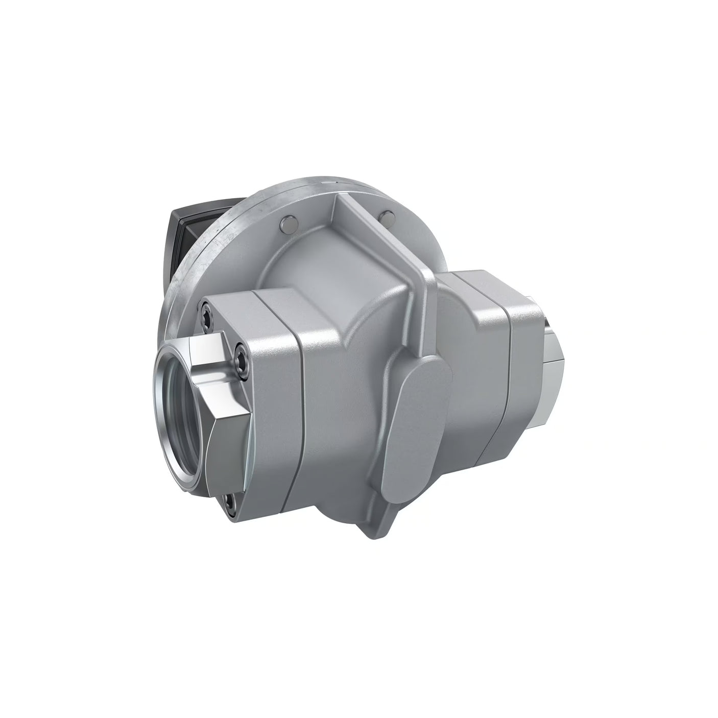 2" Oval Gear Aluminum NPT Flow Meter, RT40 Transmitter with Built-In Digital Display