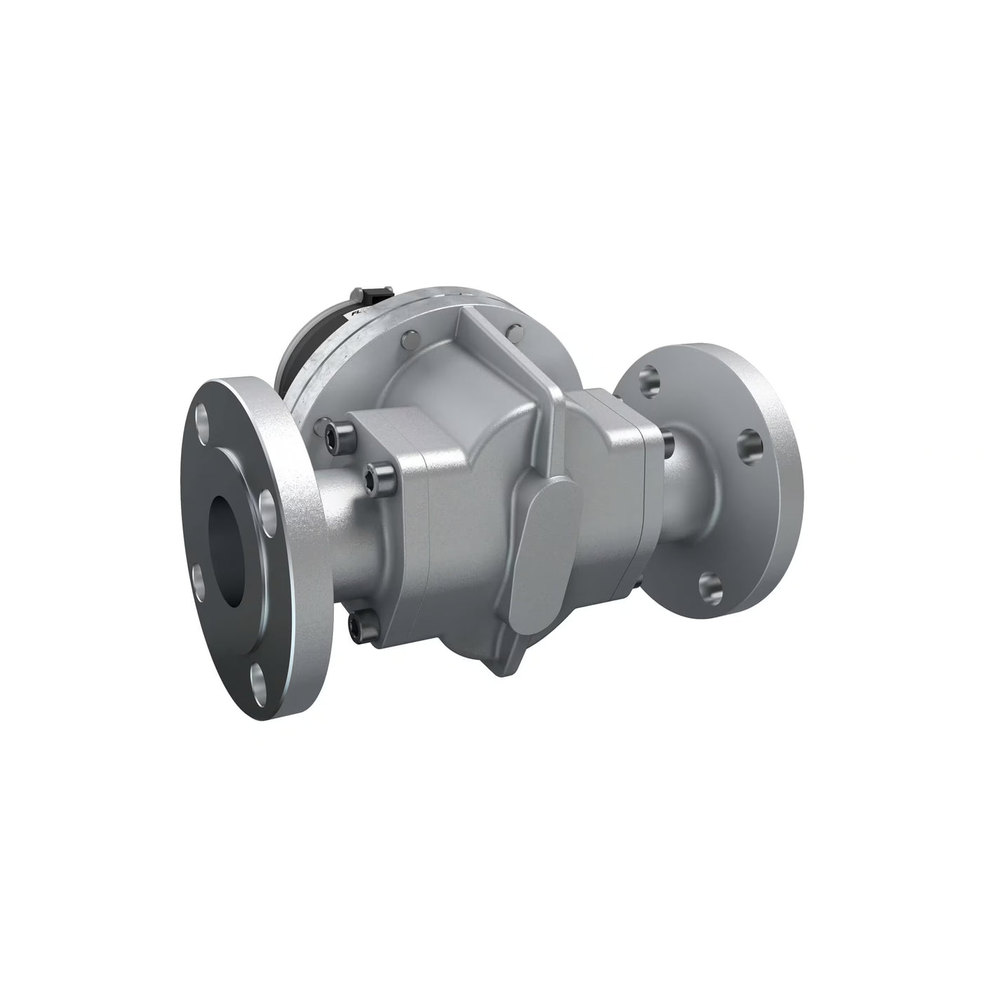 2" Oval Gear Aluminum #150 ANSI Flange Flow Meter, RT14 Transmitter with Built-In Digital Display