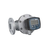2" Oval Gear Aluminum #150 ANSI Flange Flow Meter, RT40 Transmitter with Built-In Digital Display