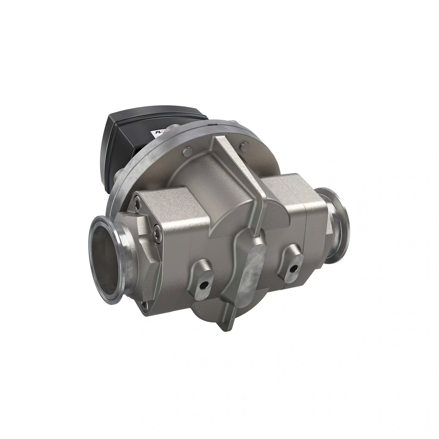 2" Oval Gear Stainless Steel Tri-Clamp Flow Meter, RT40 Transmitter with Built-In Digital Display